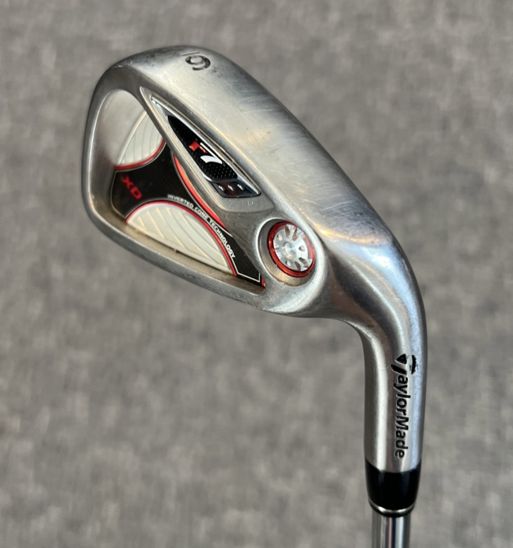 TaylorMade r7 XD Single 6 Iron Steel T-Step 90 Uniflex Shaft Men's RH Golf Club